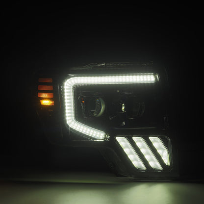 09-14 Ford F150 MKII LUXX-Series LED Projector Headlights Alpha-Black - view 2