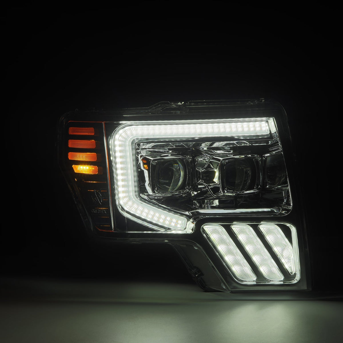 09-14 Ford F150 MKII LUXX-Series LED Projector Headlights Chrome - view 2