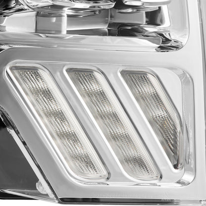 09-14 Ford F150 MKII LUXX-Series LED Projector Headlights Chrome - view 4