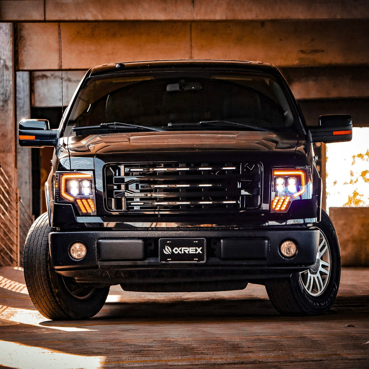 09-14 Ford F150 MKII NOVA-Series LED Projector Headlights Alpha-Black - view 5
