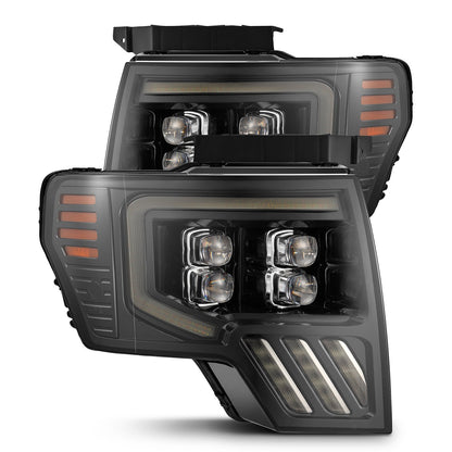 09-14 Ford F150 MKII NOVA-Series LED Projector Headlights Alpha-Black - view 1