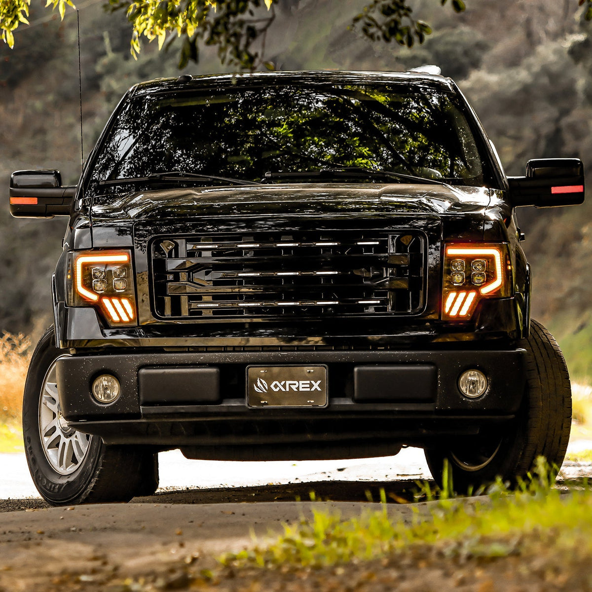 09-14 Ford F150 MKII NOVA-Series LED Projector Headlights Alpha-Black - view 2