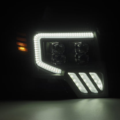 09-14 Ford F150 MKII NOVA-Series LED Projector Headlights Alpha-Black - view 6
