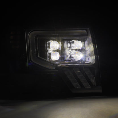 09-14 Ford F150 MKII NOVA-Series LED Projector Headlights Black - view 8