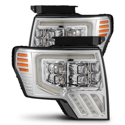 09-14 Ford F150 MKII NOVA-Series LED Projector Headlights Chrome - view 1