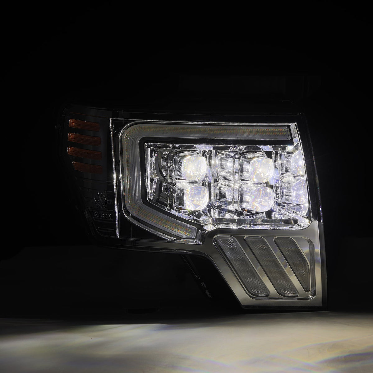 09-14 Ford F150 MKII NOVA-Series LED Projector Headlights Chrome - view 8