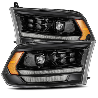 09-18 Ram Truck LUXX-Series (5th Gen 2500 Style) LED Projector Headlights Alpha-Black - view 1