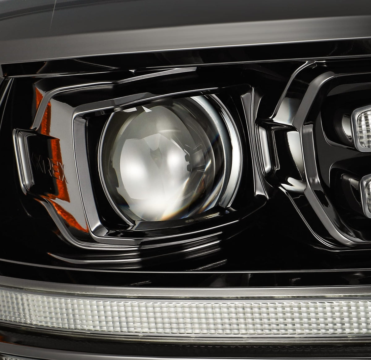 09-18 Ram Truck LUXX-Series (5th Gen 2500 Style) LED Projector Headlights Alpha-Black - view 2
