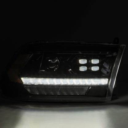 09-18 Ram Truck LUXX-Series (5th Gen 2500 Style) LED Projector Headlights Alpha-Black - view 5
