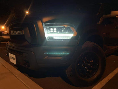 09-18 Ram Truck LUXX-Series (5th Gen 2500 Style) LED Projector Headlights Alpha-Black - view 12