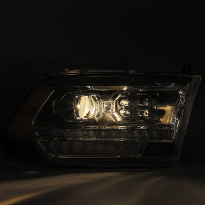 09-18 Ram Truck LUXX-Series (5th Gen 2500 Style) LED Projector Headlights Alpha-Black - view 8