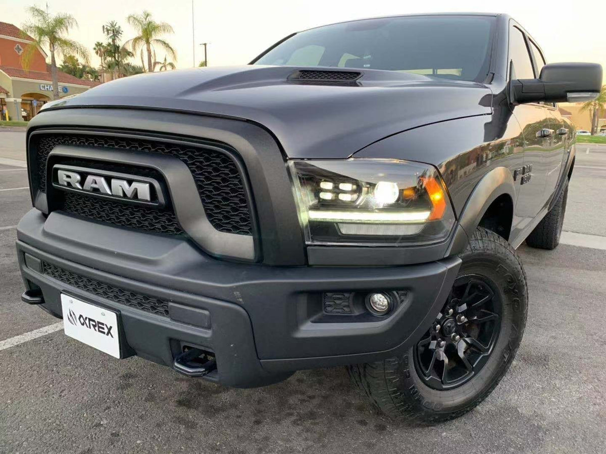 09-18 Ram Truck LUXX-Series (5th Gen 2500 Style) LED Projector Headlights Black - view 11