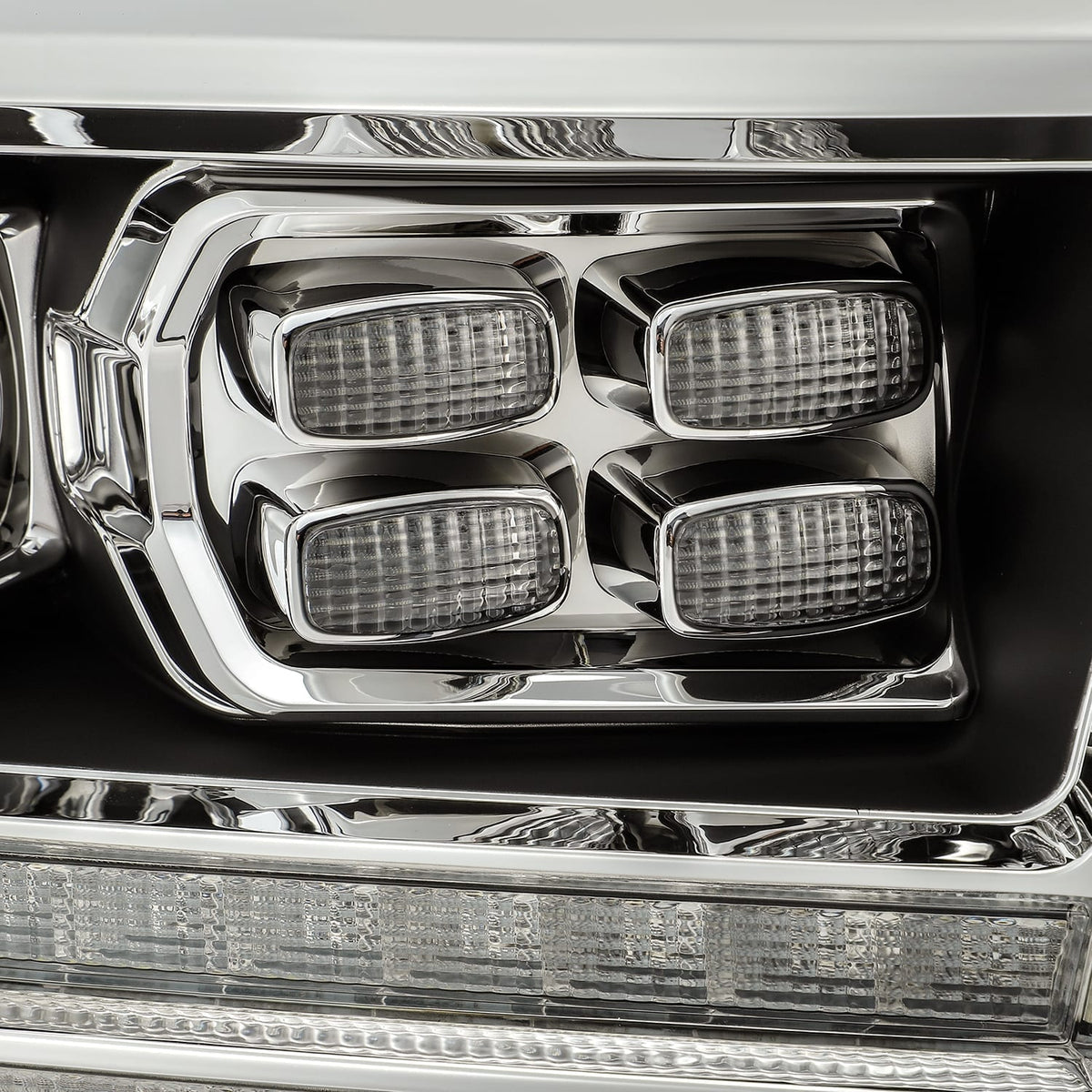 09-18 Ram Truck LUXX-Series (5th Gen 2500 Style) LED Projector Headlights Black - view 4