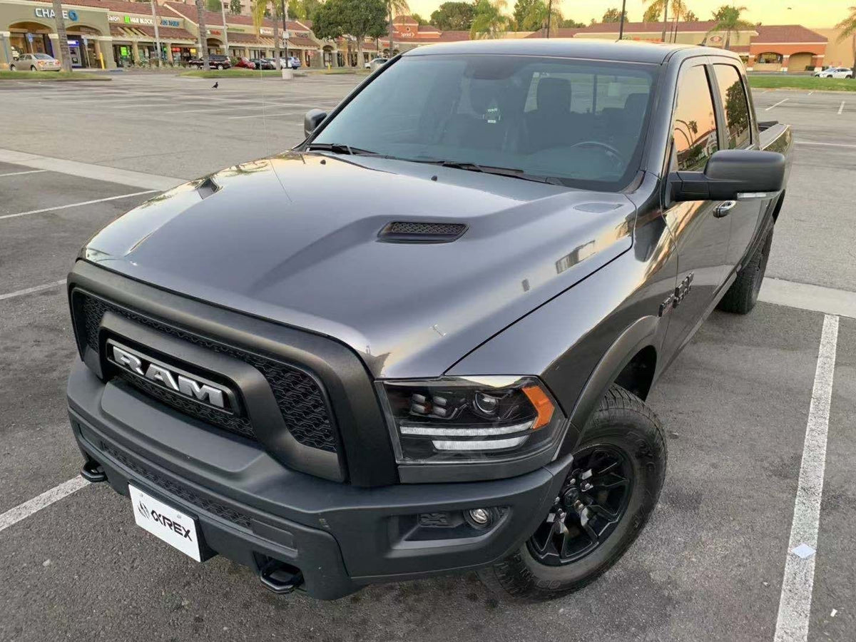 09-18 Ram Truck LUXX-Series (5th Gen 2500 Style) LED Projector Headlights Black - view 12