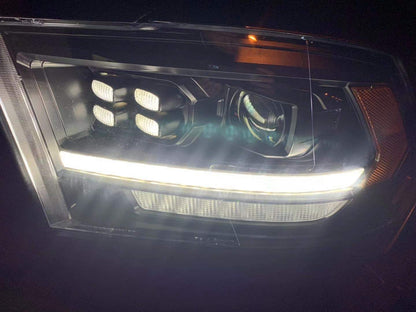09-18 Ram Truck LUXX-Series (5th Gen 2500 Style) LED Projector Headlights Black - view 10