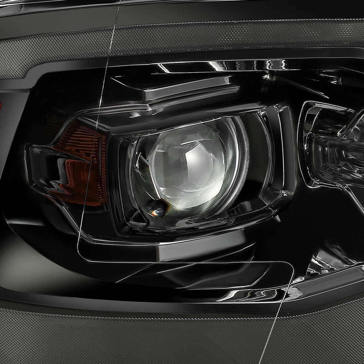 09-18 Ram Truck LUXX-Series LED Projector Headlights Alpha-Black - view 2