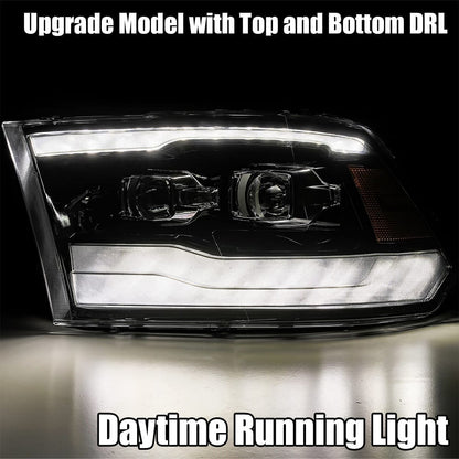 09-18 Ram Truck LUXX-Series LED Projector Headlights Black - view 4