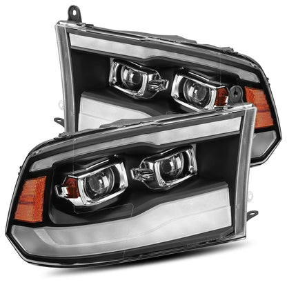 09-18 Ram Truck LUXX-Series LED Projector Headlights Black - view 1