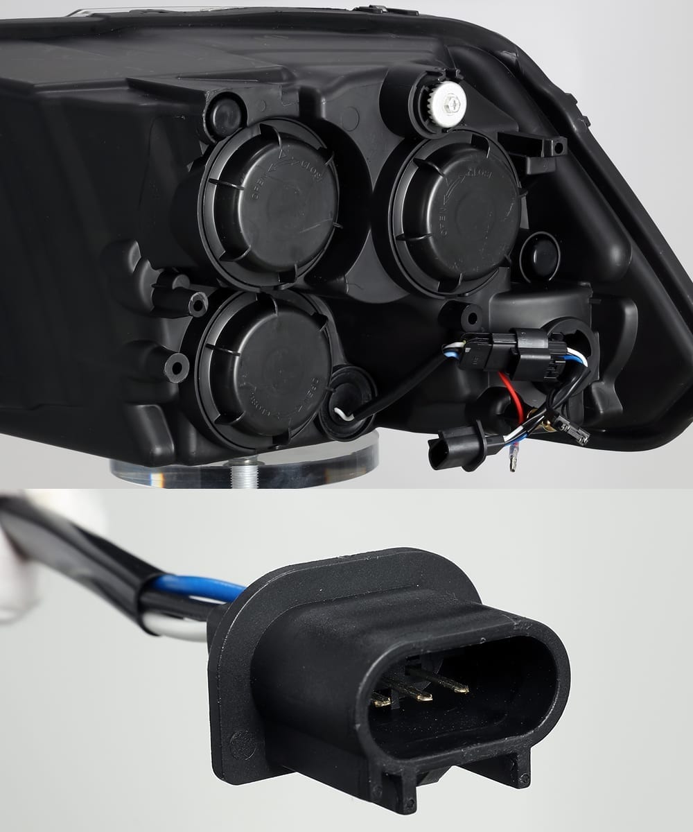 09-18 Ram Truck LUXX-Series LED Projector Headlights Black - view 3