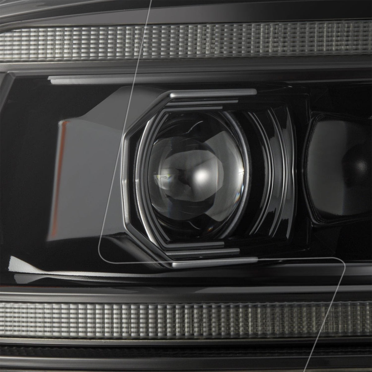 09-18 Ram Truck (MK II 5th Gen 2500 Style) LUXX-Series LED Projector Headlights Alpha-Black - view 2