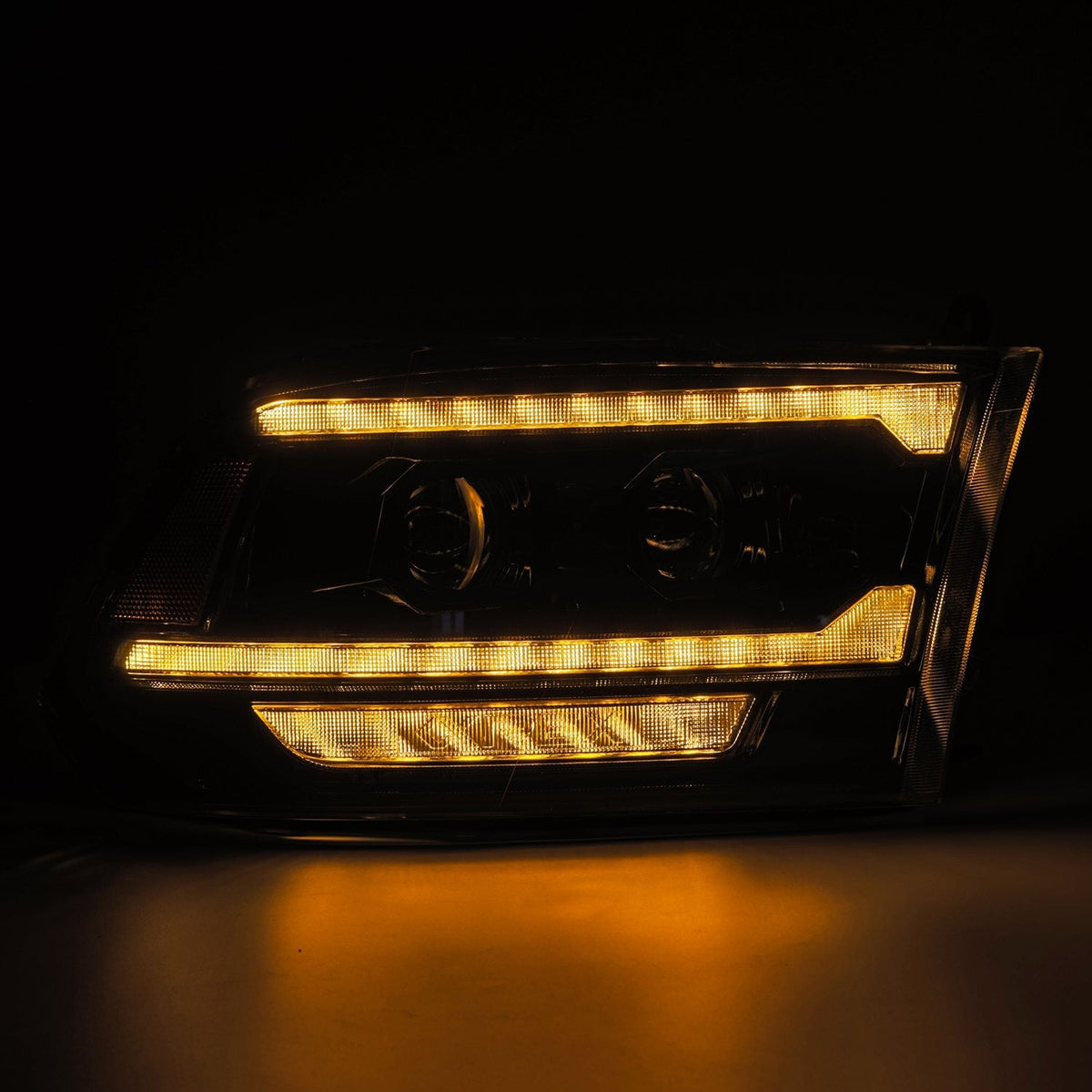 09-18 Ram Truck (MK II 5th Gen 2500 Style) LUXX-Series LED Projector Headlights Alpha-Black - view 6