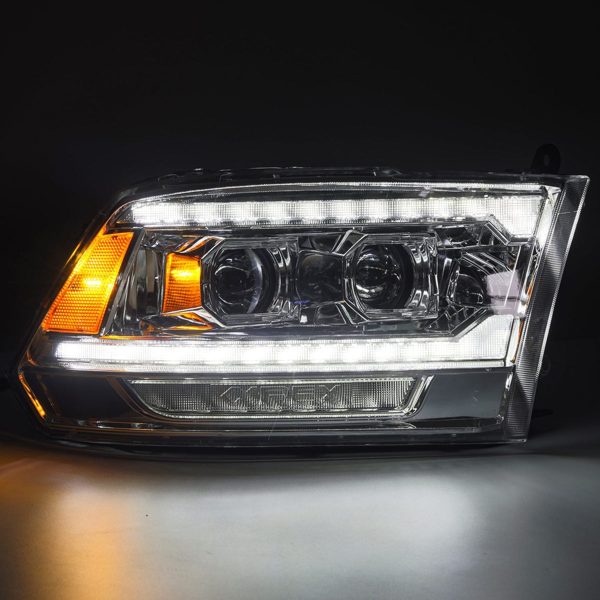 09-18 Ram Truck (MK II 5th Gen 2500 Style) LUXX-Series LED Projector Headlights Chrome - view 4