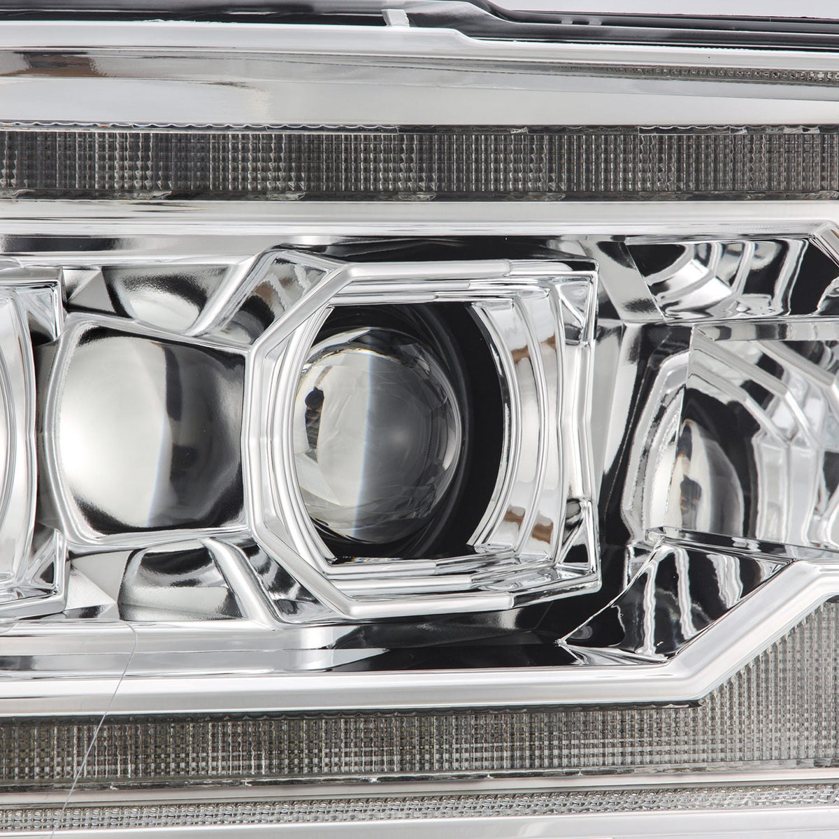 09-18 Ram Truck (MK II 5th Gen 2500 Style) LUXX-Series LED Projector Headlights Chrome - view 2