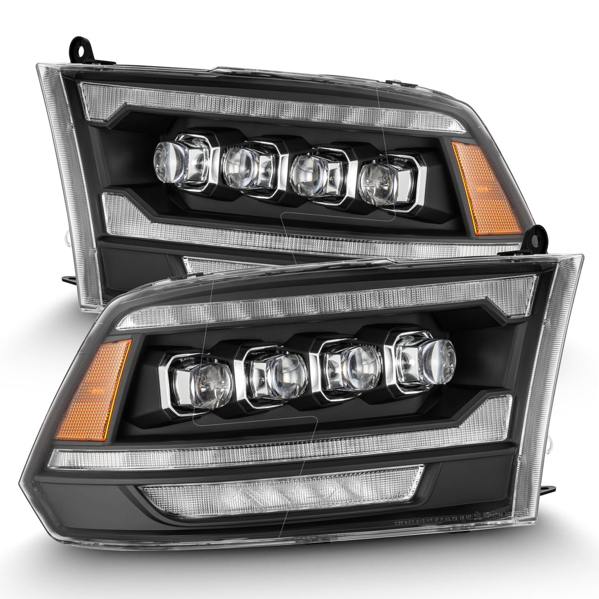 09-18 Ram Truck (MK II 5th Gen 2500 Style) NOVA-Series LED Projector Headlights Black - view 1