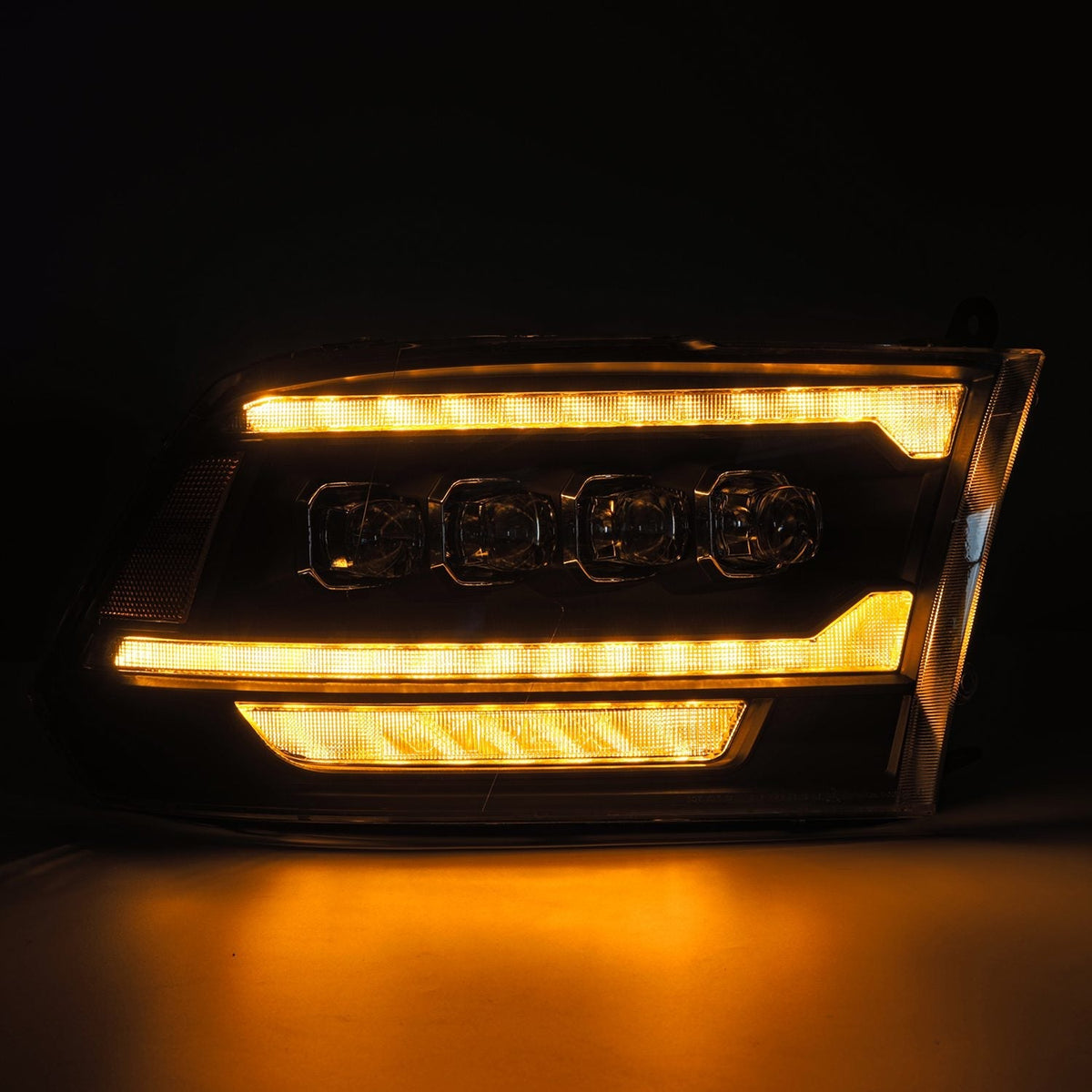 09-18 Ram Truck (MK II 5th Gen 2500 Style) NOVA-Series LED Projector Headlights Black - view 7