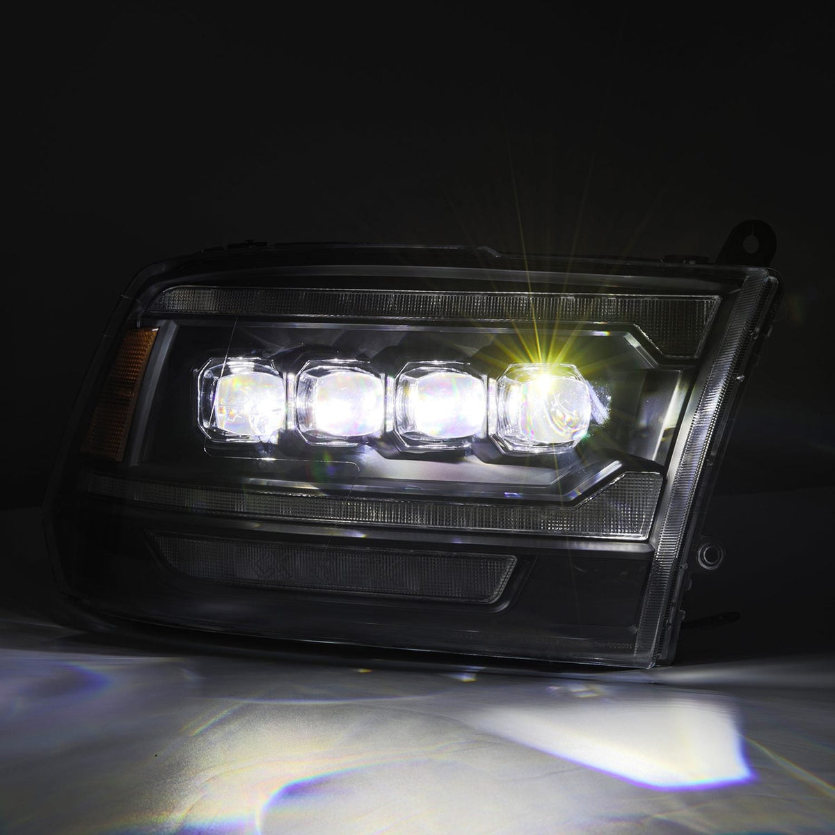 09-18 Ram Truck (MK II 5th Gen 2500 Style) NOVA-Series LED Projector Headlights Black - view 5