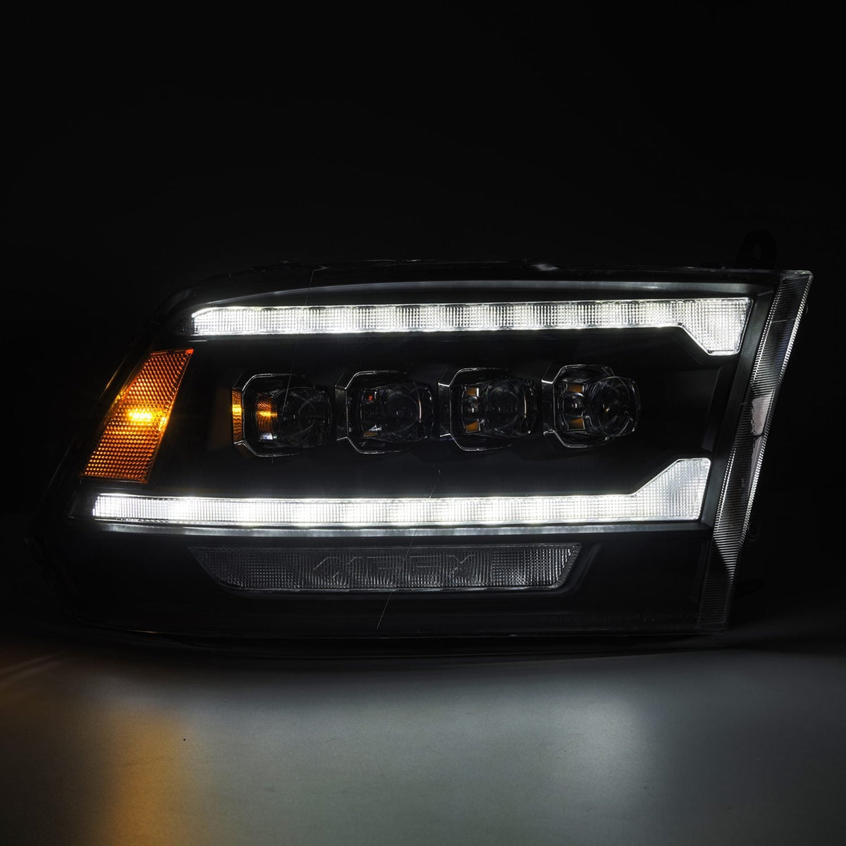 09-18 Ram Truck (MK II 5th Gen 2500 Style) NOVA-Series LED Projector Headlights Black - view 6