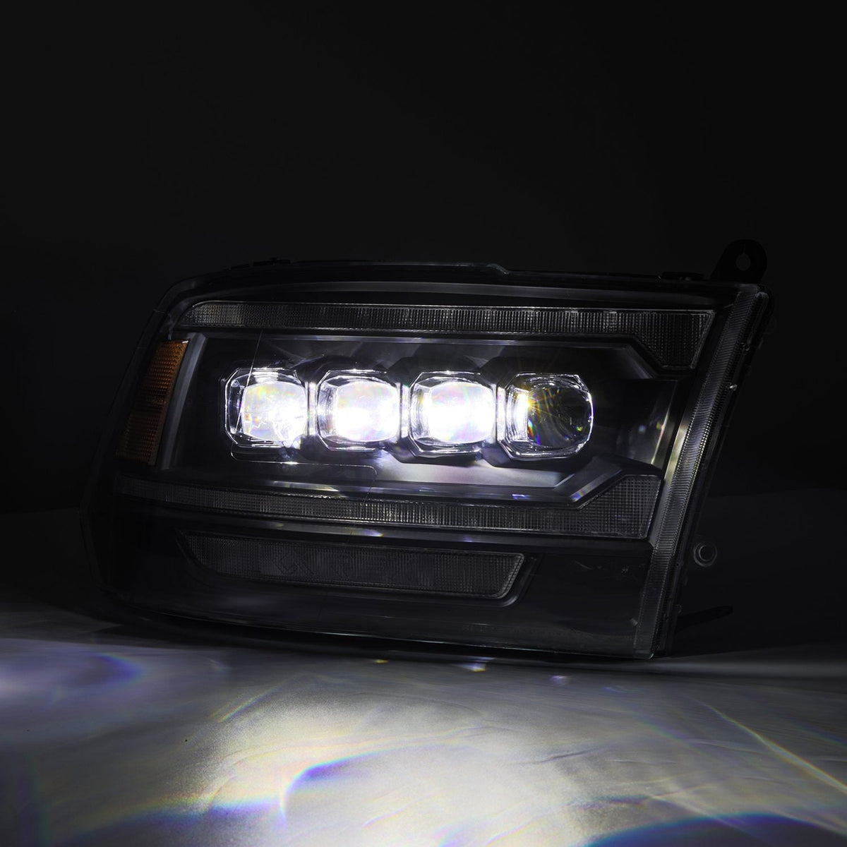 09-18 Ram Truck (MK II 5th Gen 2500 Style) NOVA-Series LED Projector Headlights Black - view 4