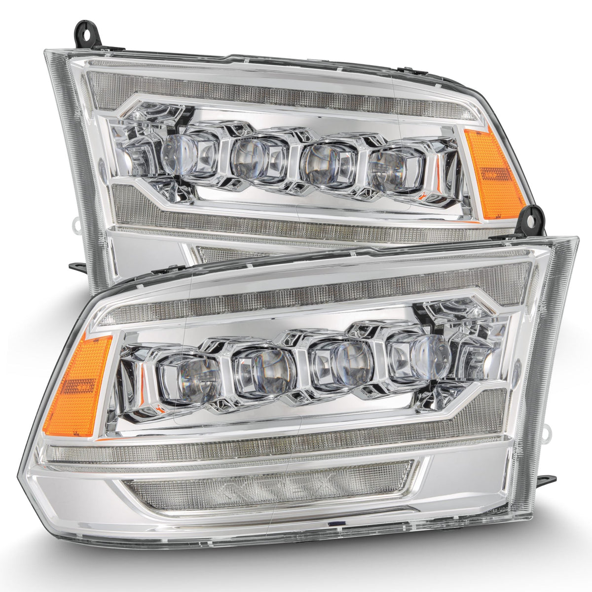 09-18 Ram Truck (MK II 5th Gen 2500 Style) NOVA-Series LED Projector Headlights Chrome - view 1