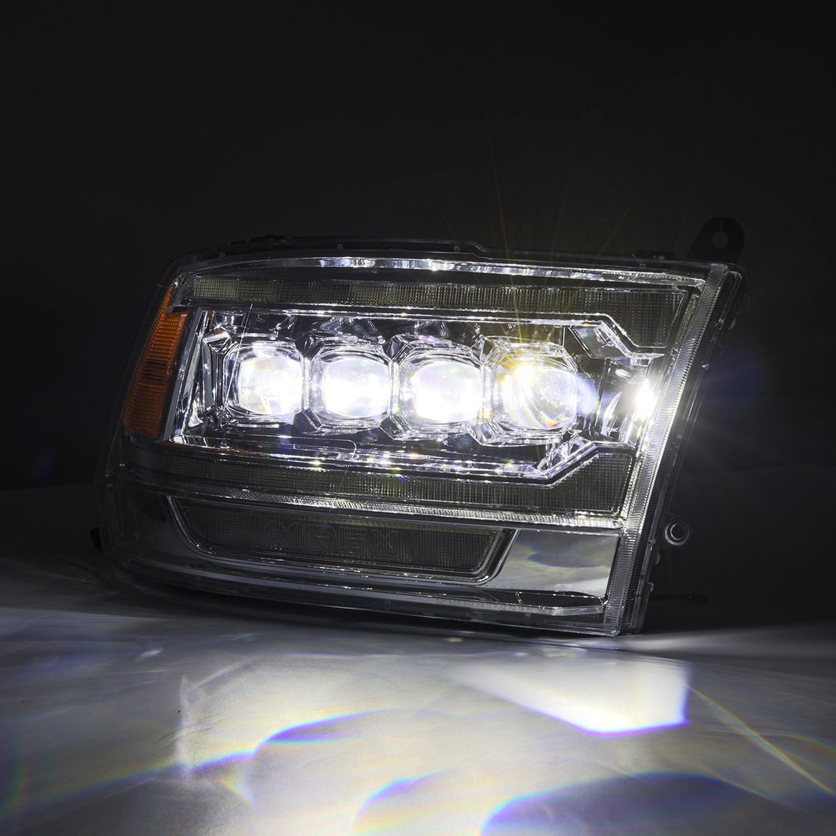 09-18 Ram Truck (MK II 5th Gen 2500 Style) NOVA-Series LED Projector Headlights Chrome - view 5