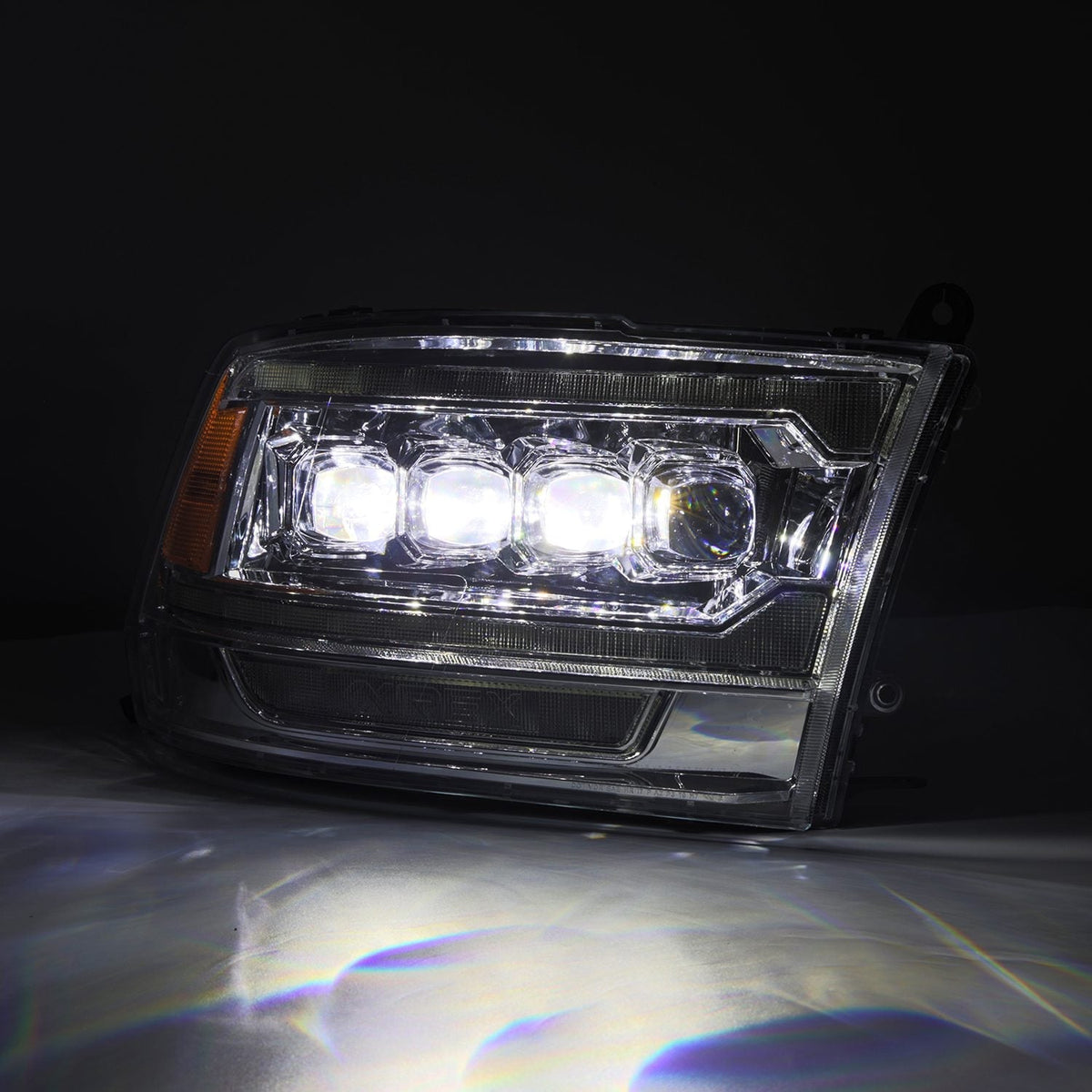 09-18 Ram Truck (MK II 5th Gen 2500 Style) NOVA-Series LED Projector Headlights Chrome - view 4