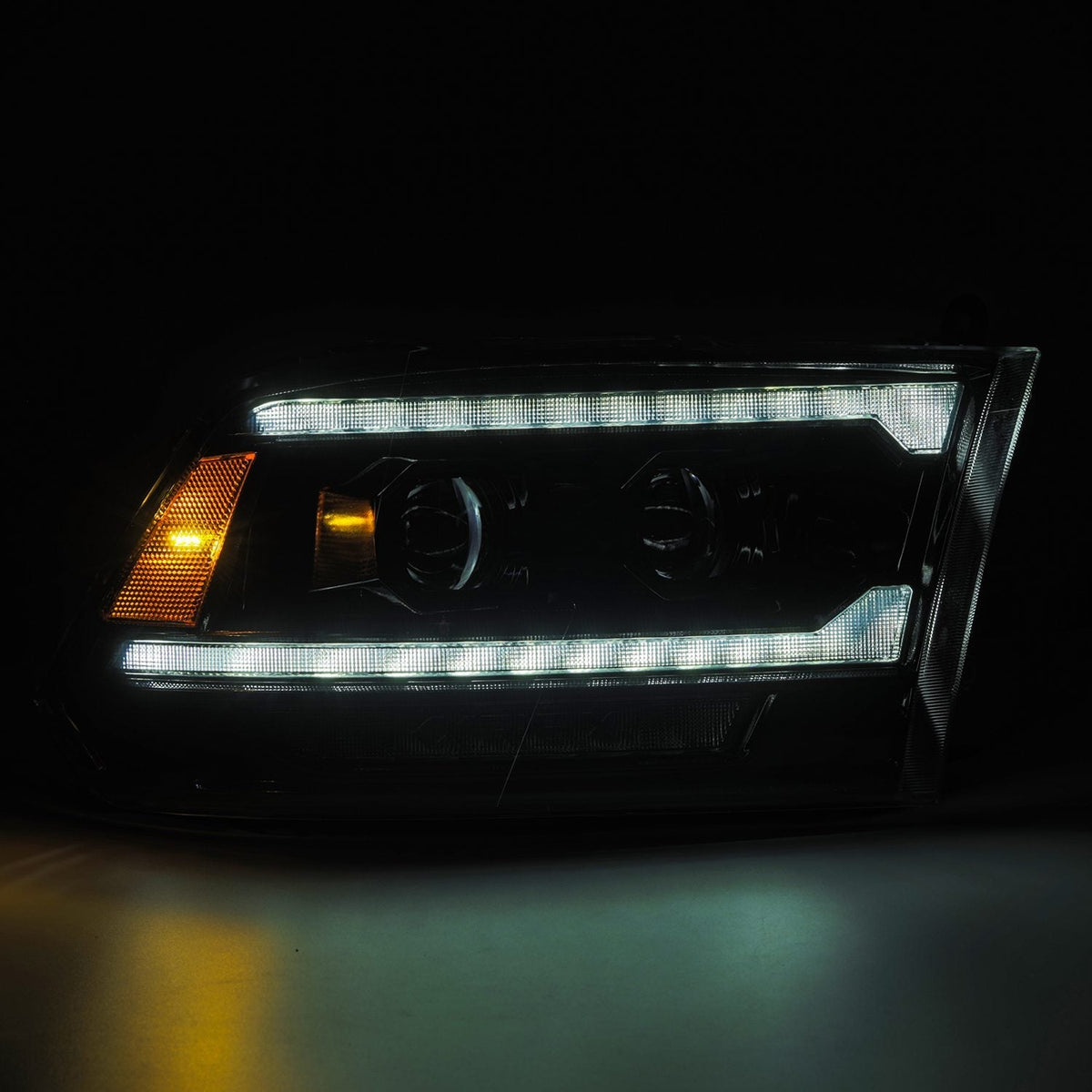 09-18 Ram Truck (MK II 5th Gen 2500 Style) PRO-Series Halogen Projector Headlights Alpha-Black - view 4