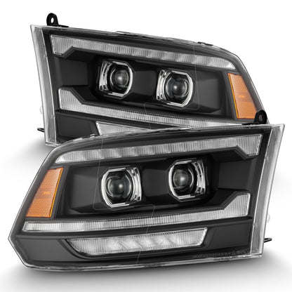 09-18 Ram Truck (MK II 5th Gen 2500 Style) PRO-Series Halogen Projector Headlights Black - view 1