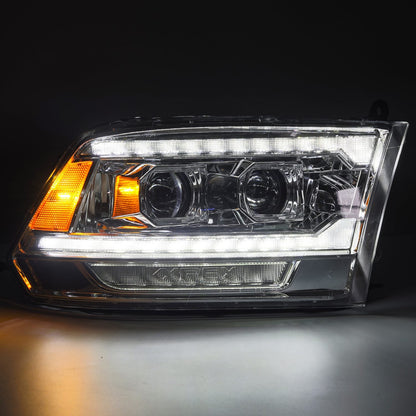 09-18 Ram Truck (MK II 5th Gen 2500 Style) PRO-Series Halogen Projector Headlights Chrome - view 3