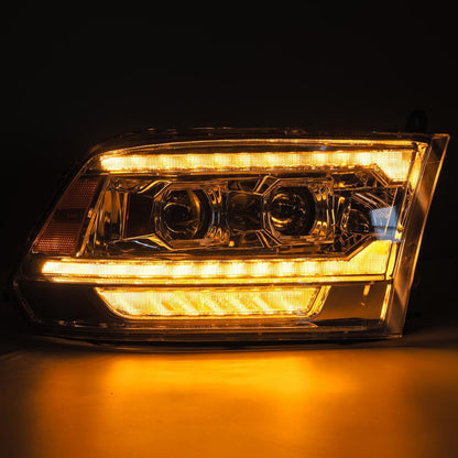09-18 Ram Truck (MK II 5th Gen 2500 Style) PRO-Series Halogen Projector Headlights Chrome - view 4