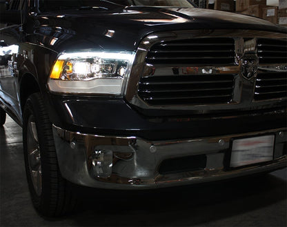 09-18 Ram Truck MK II PRO-Series Halogen Projector Headlights Chrome - view 5
