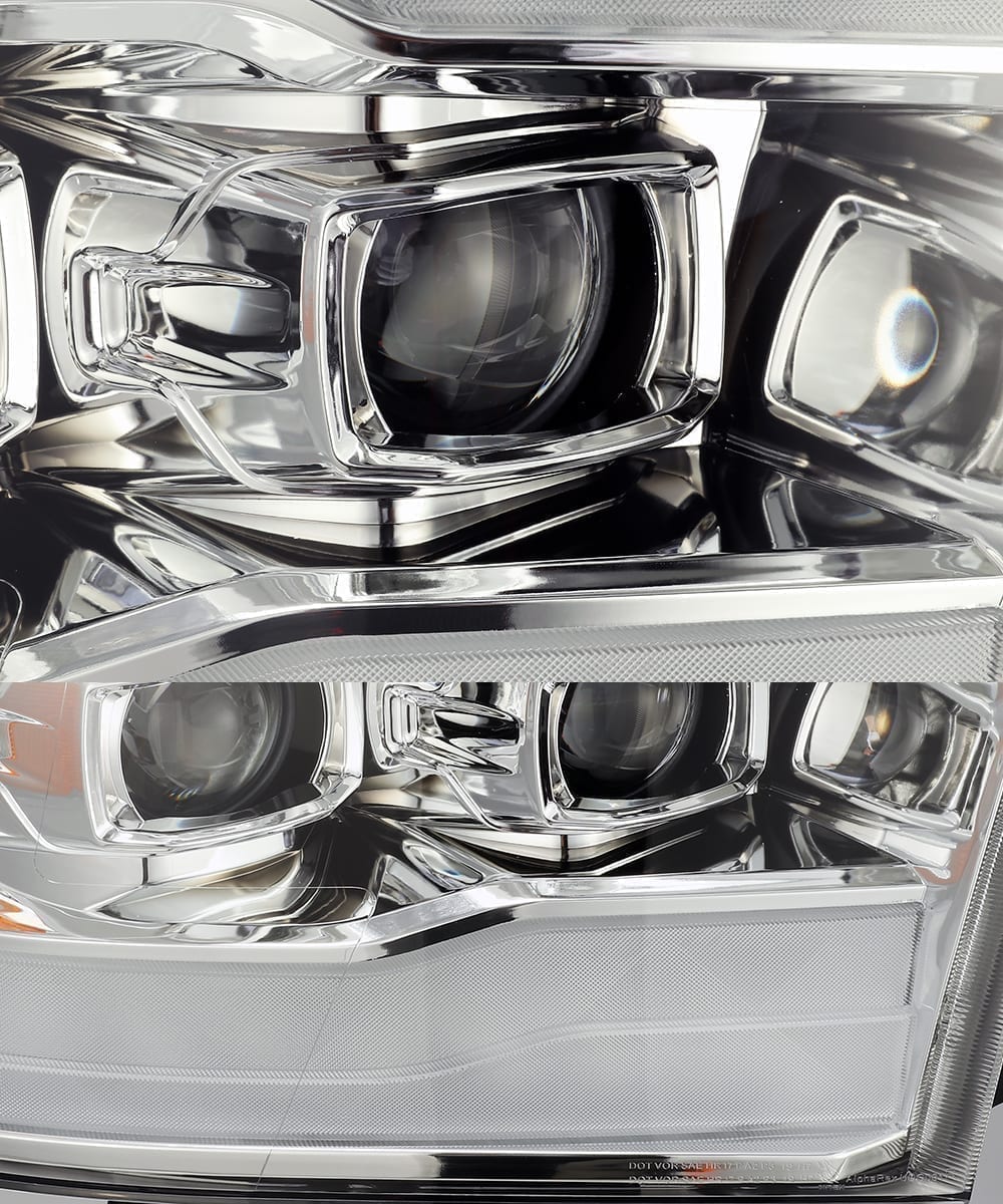 09-18 Ram Truck MK II PRO-Series Halogen Projector Headlights Chrome - view 9
