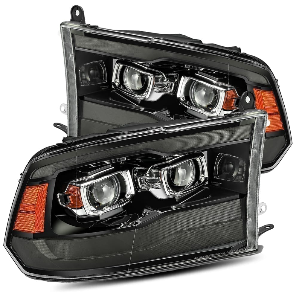 09-18 Ram Truck MK II PRO-Series Halogen Projector Headlights Jet Black - view 1