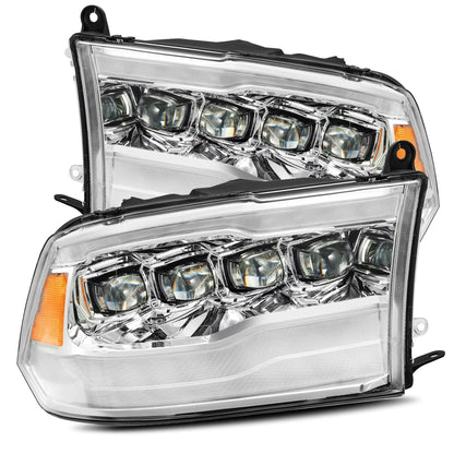 09-18 Ram Truck NOVA-Series LED Projector Headlights Chrome - view 1