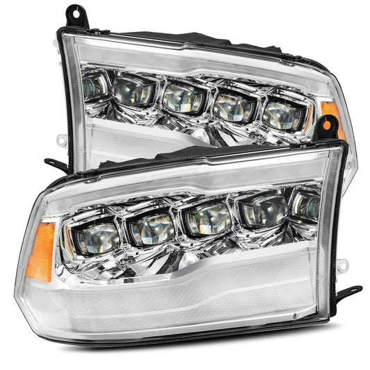 09-18 Ram Truck NOVA-Series LED Projector Headlights Chrome - view 1