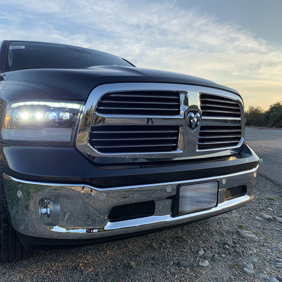 09-18 Ram Truck NOVA-Series LED Projector Headlights Chrome - view 6