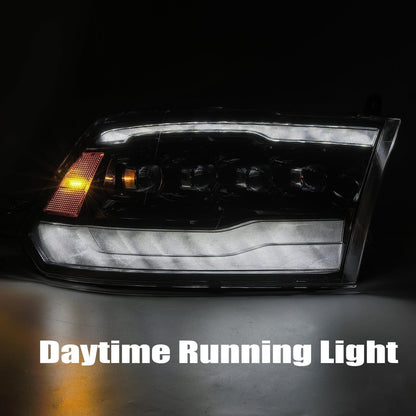 09-18 Ram Truck NOVA-Series LED Projector Headlights Jet Black - view 11