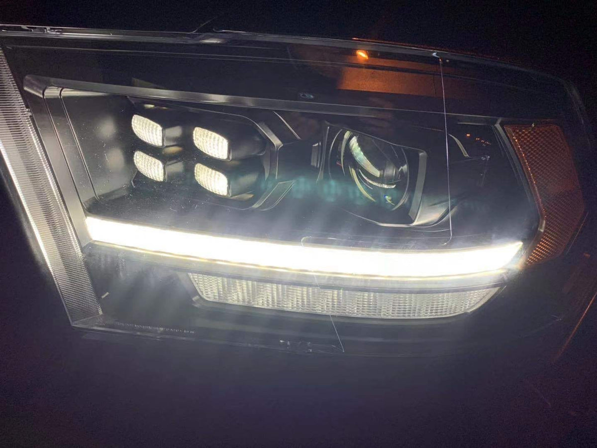 09-18 Ram Truck PRO-Series (5th Gen 2500 Style) Projector Headlights Alpha-Black - view 9