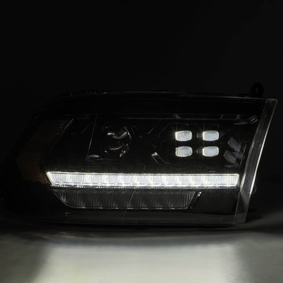 09-18 Ram Truck PRO-Series (5th Gen 2500 Style) Projector Headlights Alpha-Black - view 5