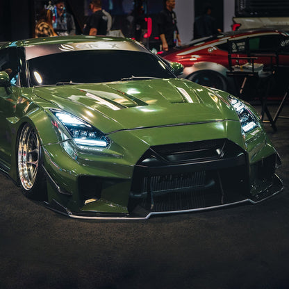09-25 Nissan GT-R NOVA-Series LED Projector Headlights Alpha-Black - view 2