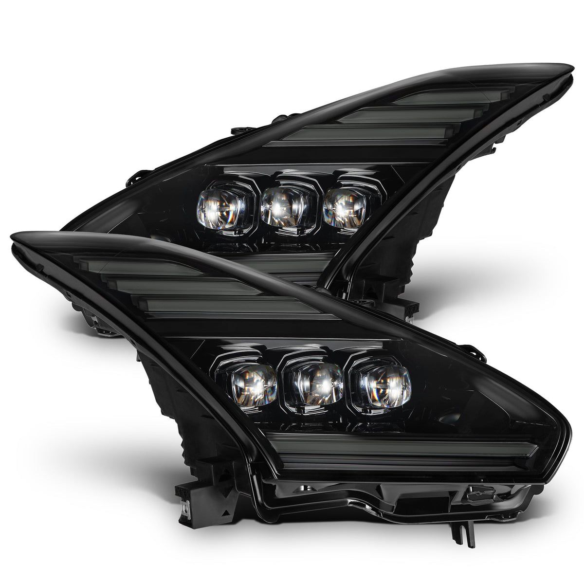 09-25 Nissan GT-R NOVA-Series LED Projector Headlights Alpha-Black - view 1